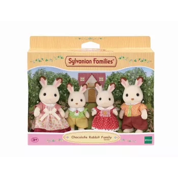 Sylvanian Families Chocolate Rabbit Family - 4 kolekcionējamas figūriņas