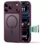 ESR Classic Hybrid MagSafe maciņš iPhone 17 Pro Max / 18 Pro Max – matēti tumši bordo