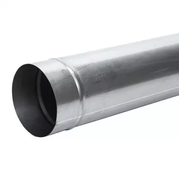 Dūmvada ieliktņa caurule diametrs 160 mm, 1 m, melnais tērauds, vienas sienas, augstas temperatūras