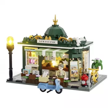 LUMIBRICKS F9023 Brīvi stāvošs tērauda žurnālu plaukts, melns, pulverkrāsots, viena nodalījuma
