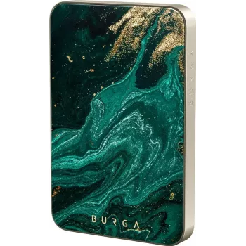 Burga Magnetic 5000 mAh Ārējais akumulators Emerald Pool Gold
