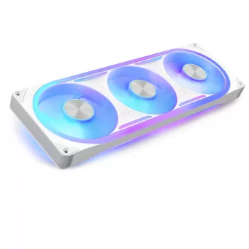 NZXT F360U Ultra RGB 120mm ventilatoru komplekts (3 gab.) balts