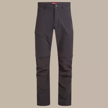 Craghoppers NosiLife Pro Convertible Trouser III vīriešu pārgājienu bikses Black Pepper