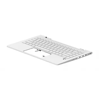 HP augšējais vāks ar tastatūru UK sudraba ar fona apgaismojumu M23769-031