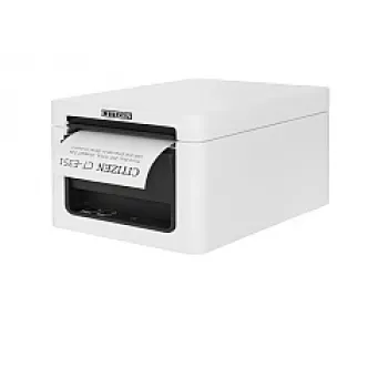 Citizen CT-E351 tiešās termiskās kvīšu printeris, 200 mm/s, USB un Ethernet, automātiskais griezējs, melns