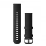 Garmin Quick Release siksniņas (22 mm) melna āda ar matētu tērauda sprādzi