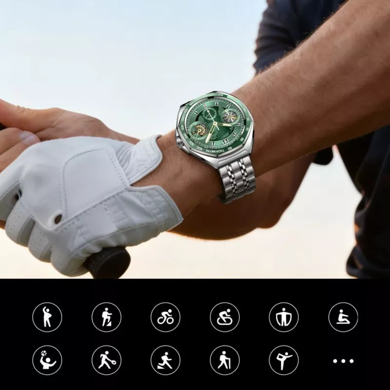 JOYROOM Venture Series JR-FV2 Pro AMOLED 1,43 collu 5 ATM viedpulkstenis ar Bluetooth zvanīšanu - Sudraba