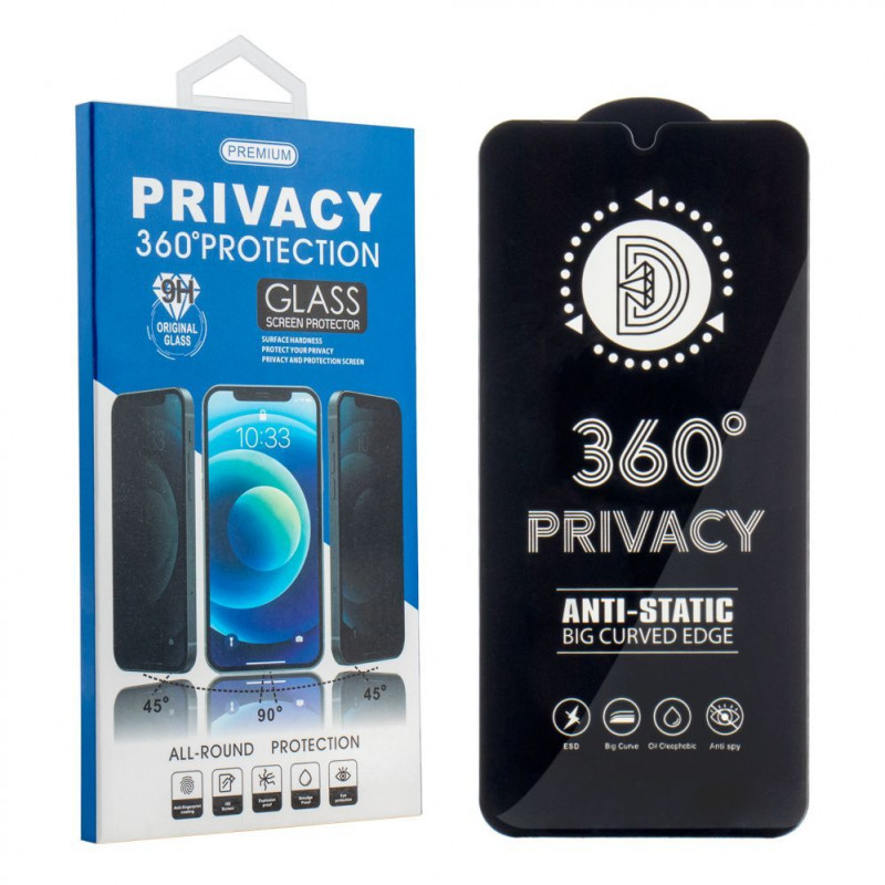 TFO rūdīta stikla privātuma 360 ekrāna aizsargs iPhone 17 Pro Max