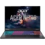 Acer Nitro 16 AN16-A91-R48M spēļu klēpjdators, 16 collu WQXGA IPS 240Hz, AMD Ryzen 9 9955HX3D, 16GB DDR5, 1TB SSD, GeForce RTX 5070 Ti 12GB, Windows 11 Home
