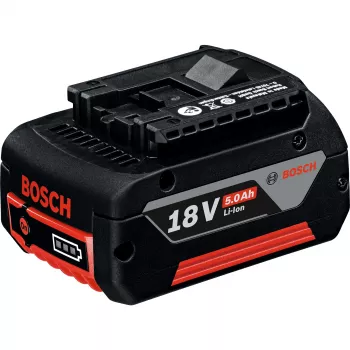 Bosch Professional 18V 5.0Ah Li-Ion bīdāmā akumulatora bloks (melns/sarkans)