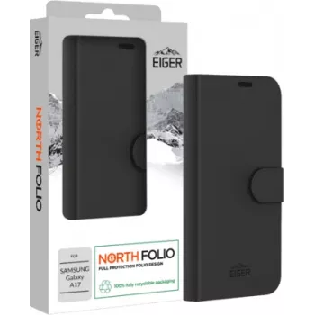 Eiger North Folio maciņš Samsung Galaxy A17 - Melns