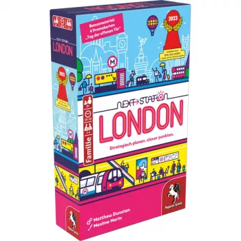 PEGASUS Next Station London – galda spēle “apgriez un raksti”, 1–4 spēlētājiem, no 8 gadiem