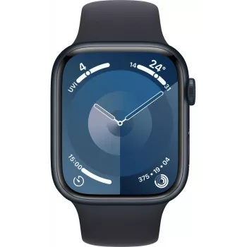Apple Watch 9 GPS + Cellular 45mm, Pusnakts, Sport Band M/L (MRMD3ET/A)