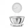 Smeg KSF01WHWW 50. gadu stila mehāniskie virtuves svari ar nerūsējošā tērauda bļodu, 5 kg ietilpība, balta