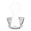 Smeg KSF01WHWW 50. gadu stila mehāniskie virtuves svari ar nerūsējošā tērauda bļodu, 5 kg ietilpība, balta