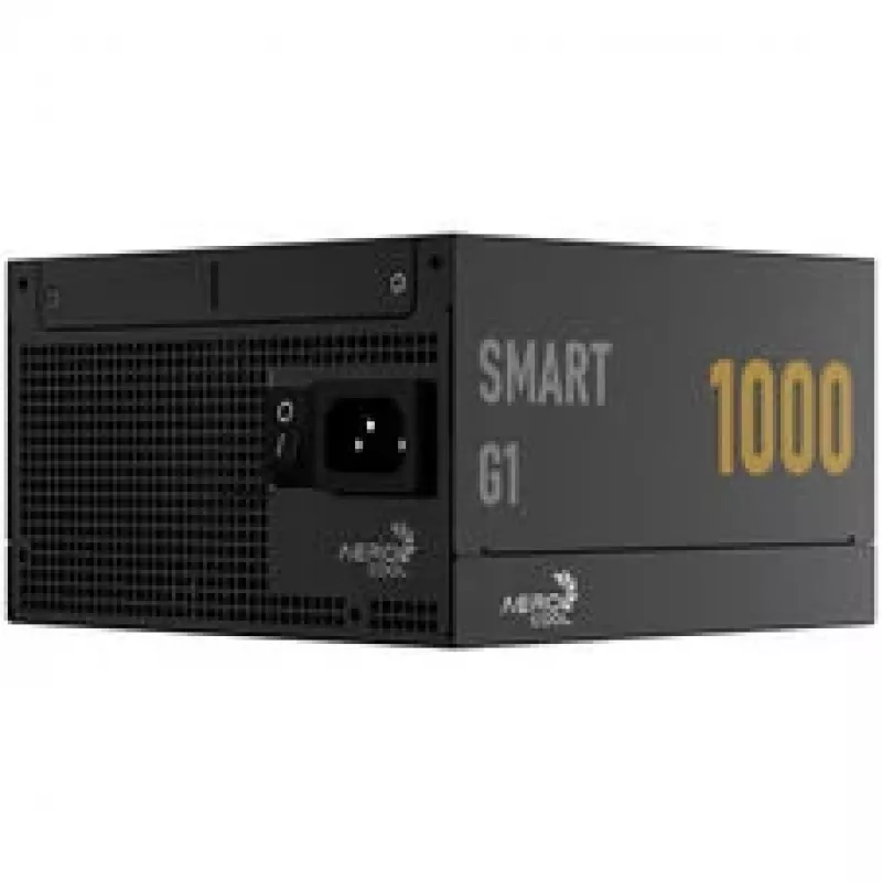 Aerocool Smart G1 80 PLUS Gold barošanas bloks, PCIe 5.1, ATX 3.1 - 1000 vati, melns