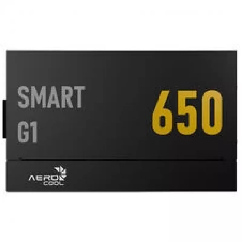 AeroCool Smart G1 80 PLUS Gold barošanas bloks, PCIe 5.1, ATX 3.1 - 650 W, melns