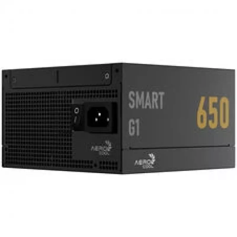 AeroCool Smart G1 80 PLUS Gold barošanas bloks, PCIe 5.1, ATX 3.1 - 650 W, melns
