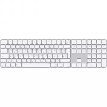 Apple Magic Keyboard ar Touch ID un ciparu tastatūru, krievu izkārtojums, baltiem taustiņiem (MXK73RS/A)