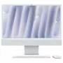 Apple iMac 24 inch Sudraba M4 10-kodolu CPU 10-kodolu GPU 24GB RAM 512GB SSD Gigabit Ethernet Vācu tastatūra