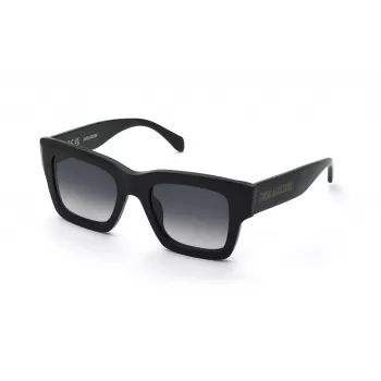 ZADIG & VOLTAIRE Sieviešu saulesbrilles SZV421-500700 - Acetāta rāmis, polikarbonāta pelēkas lēcas, UV400 aizsardzība, 50/21/140 mm
