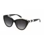 POLICE sieviešu SPLL35-5507NV Havana ģeometriskās saulesbrilles ar brūnām gradienta lēcām, 55mm
