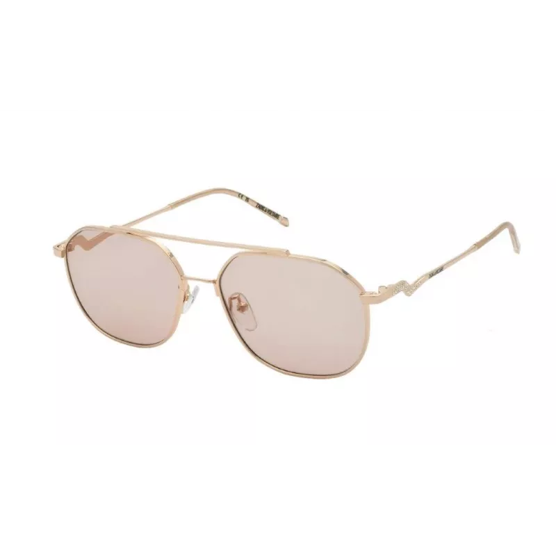 Zadig & Voltaire sieviešu kvadrātveida saulesbrilles SZV377S5608FC Brown Havana 56mm