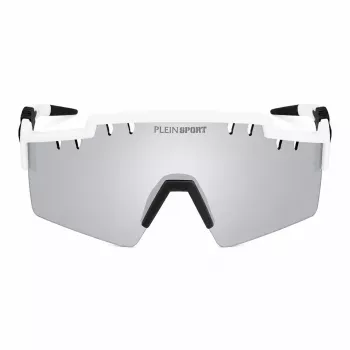 Philipp Plein Sport vīriešu saulesbrilles SSP001-9905WW - melns rāmis, pelēkas lēcas, 99 mm