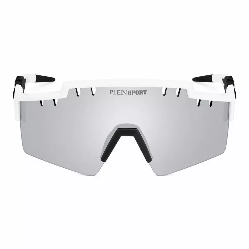 Philipp Plein Sport vīriešu saulesbrilles SSP001-9905WW - melns rāmis, pelēkas lēcas, 99 mm