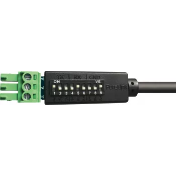 PureLink PureTools RS-232 seriālās vadības kabelis, Phoenix 3-pin uz DB9 vīrišķo, 1m, pārslēdzams pinout, melns