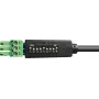 PureLink PureTools RS-232 seriālās vadības kabelis, Phoenix 3-pin uz DB9 vīrišķo, 1m, pārslēdzams pinout, melns