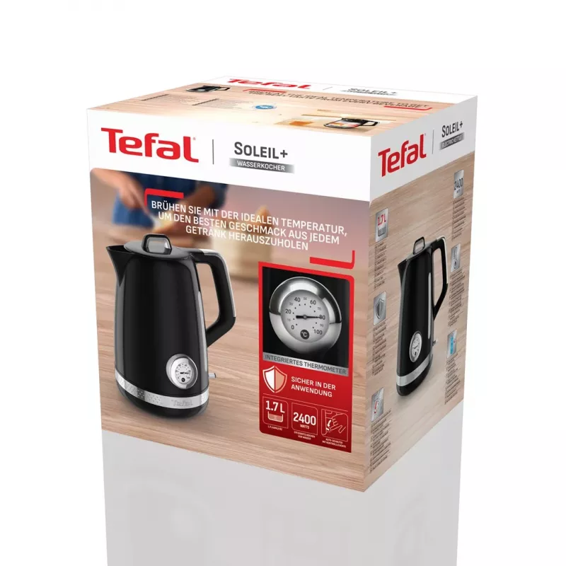 Tefal Soleil KO3558E0 Elektriskā tējkanna 1.7L 2400W Melna