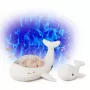 Cloud B Tranquil Whale miega palīglīdzekļu komplekts ar projektoru un grabulīti - balts
