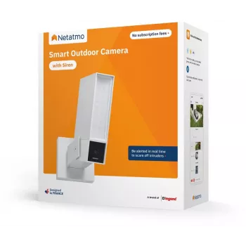 Netatmo viedā āra kamera ar sirēnu NOC-S-W-EC (balta)
