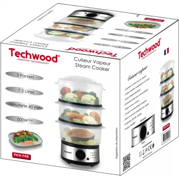 Techwood TCV-750 7.5 L tvaika katls ēdienam (TCV-750)