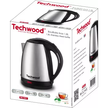 Techwood TBI-1827 bezvada nerūsējošā tērauda tējkanna, 1,8 L (TBI-1827)