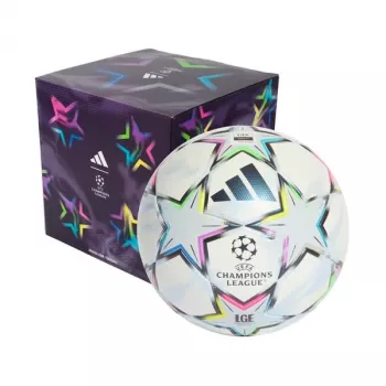 adidas UCL League 26/27 League Stage Box Futbols 5. izmērs Balts Zils Rozā Zaļš KE9771