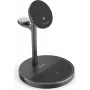 Hama 3-in-1 Qi2 bezvadu uzlādes stacija, 15W, melna