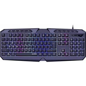 Speedlink Ludicium RGB Rainbow tastatūra, ASV izkārtojums (SL-670004-BK-US)