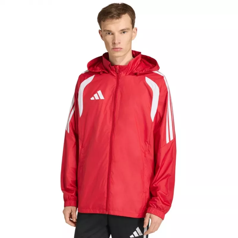 adidas Tiro 26 League vējjakas vīriešiem, spilgti sarkana (JY9731, izmērs L)
