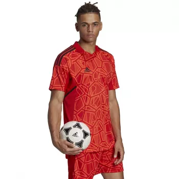 ADIDAS Vīriešu Condivo 22 Vārtsargu krekls ar īsām piedurknēm, sarkans H21238