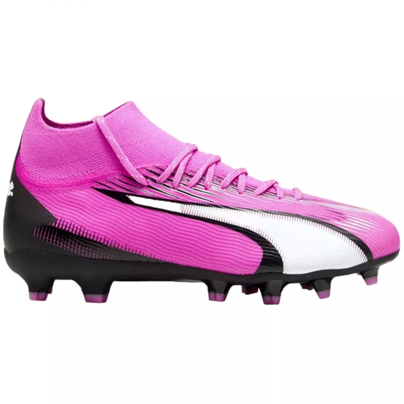PUMA Ultra Pro FG/AG Bērnu futbola zābaki 107769 01 - Melns/Balts/Sarkans - ES 38