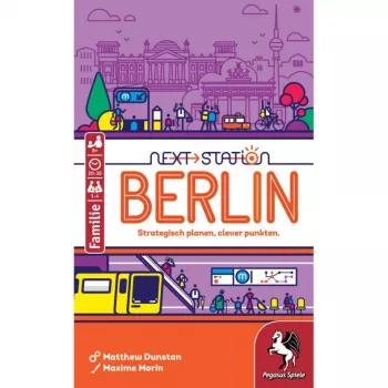 PEGASUS Next Station Berlin – kauliņu metiena un rakstīšanas galda spēle (vācu izdevums)