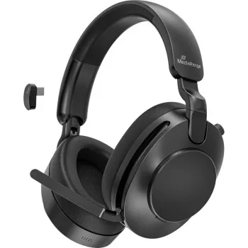 MEDIARANGE MROS308 Bezvadu austiņas pār auss ar Bluetooth 5.0, 40mm draiveriem, salokāmu dizainu, melnā krāsā
