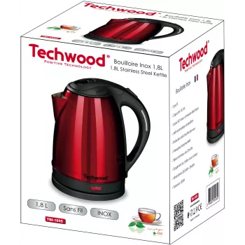 Techwood TBI-1855 bezvada nerūsējošā tērauda tējkanna, 1,8 L (TBI-1855)