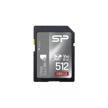 Silicon Power 512GB SDXC UHS-II V60 atmiņas karte - 280MB/s lasīšana, 150MB/s rakstīšana