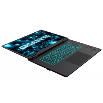 GIGABYTE GAMING A16 PRO DXHG4EECC4SD spēļu klēpjdators, 16 collu QHD+ 165Hz, Intel Core 7 240H, 32GB LPDDR5X, 1TB SSD, RTX 5070 Ti 12GB, bez OS, pelēks