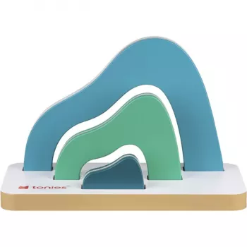 TONIES Mini Standregal - Berg 11003982 Sudraba hromēts metāla 2 plauktu stāvošs statīvs