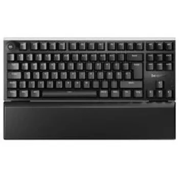 be quiet! Light Mount TKL Silent Tactile mehāniskā spēļu tastatūra, RGB fona apgaismojums, bez ciparu bloka, vadu, melna