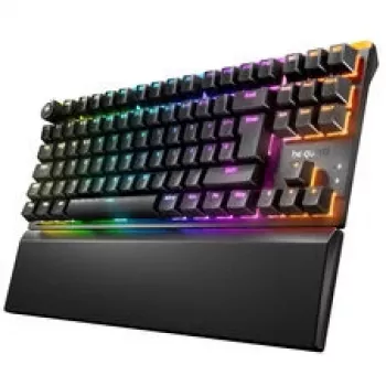be quiet! Light Mount TKL Silent Tactile mehāniskā spēļu tastatūra, RGB fona apgaismojums, bez ciparu bloka, vadu, melna